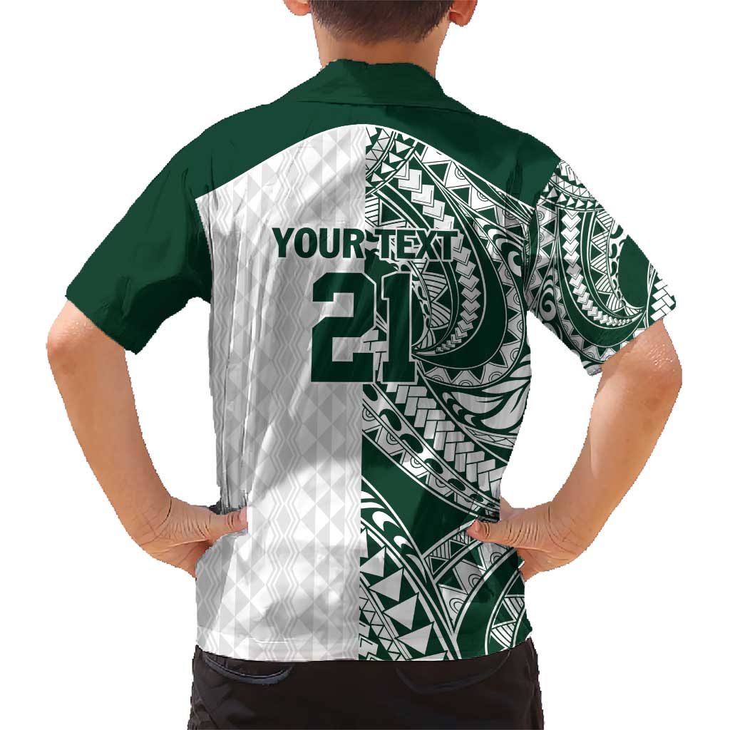 Polynesian Hawaii Volleyball Custom Hawaiian Shirt Kakau with Sport Style
