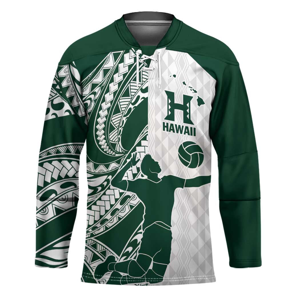 Polynesian Hawaii Volleyball Custom Hockey Jersey Kakau with Sport Style - Polynesian Pride