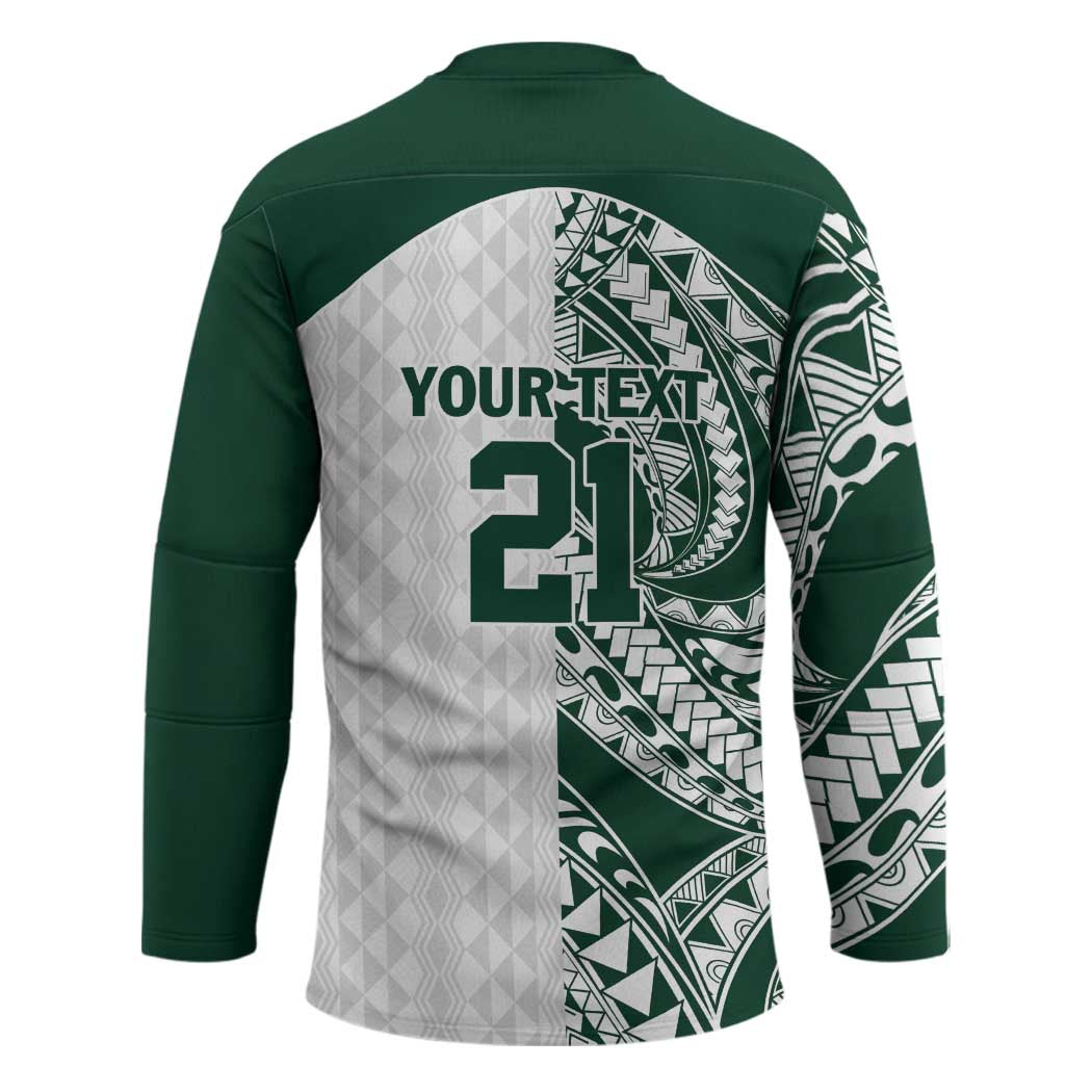Polynesian Hawaii Volleyball Custom Hockey Jersey Kakau with Sport Style - Polynesian Pride