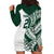 Polynesian Hawaii Volleyball Custom Hoodie Dress Kakau with Sport Style