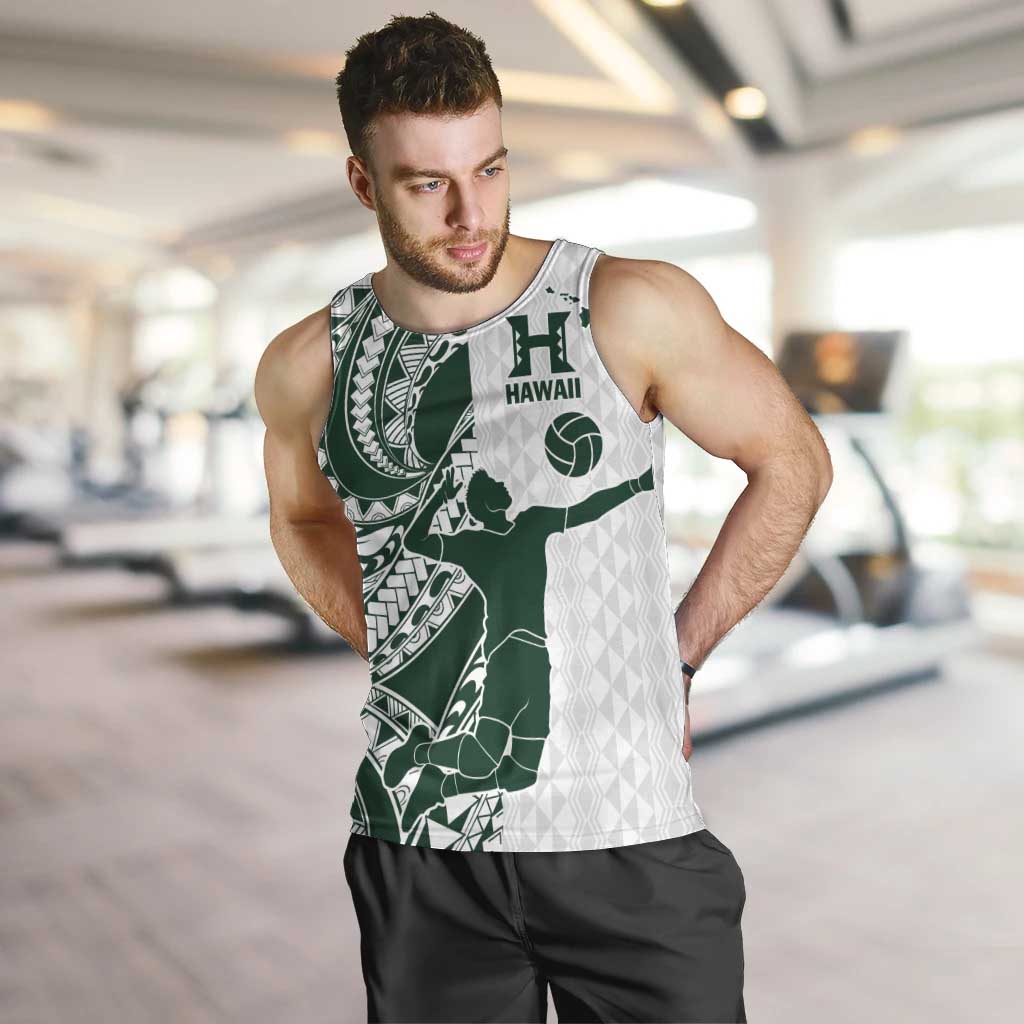 Polynesian Hawaii Volleyball Custom Men Tank Top Kakau with Sport Style