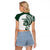 Polynesian Hawaii Volleyball Custom Raglan Cropped T Shirt Kakau with Sport Style