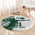 Polynesian Hawaii Volleyball Custom Round Carpet Kakau with Sport Style