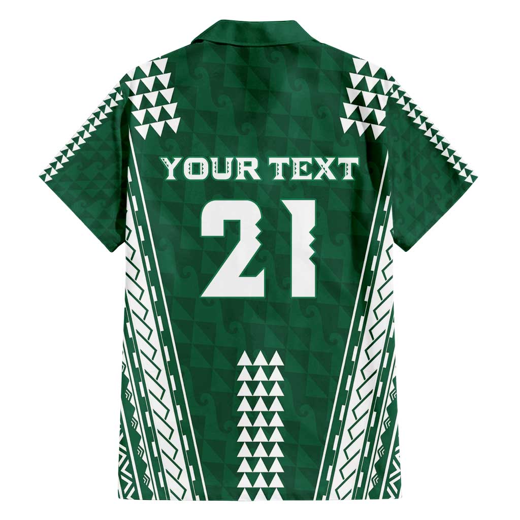 Polynesian Hawaii Volleyball Custom Family Matching Long Sleeve Bodycon Dress and Hawaiian Shirt Green Kakau with Map Motif LT9 - Polynesian Pride