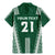 Polynesian Hawaii Volleyball Custom Family Matching Mermaid Dress and Hawaiian Shirt Green Kakau with Map Motif