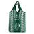 Polynesian Hawaii Volleyball Custom Grocery Bag Green Kakau with Map Motif