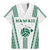 Polynesian Hawaii Volleyball Custom Family Matching Mermaid Dress and Hawaiian Shirt White Kakau with Map Motif