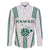 Polynesian Hawaii Volleyball Custom Family Matching Mermaid Dress and Hawaiian Shirt White Kakau with Map Motif