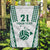 Polynesian Hawaii Volleyball Custom Garden Flag White Kakau with Map Motif