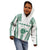 Polynesian Hawaii Volleyball Custom Kid Hoodie White Kakau with Map Motif