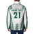Polynesian Hawaii Volleyball Custom Padded Jacket White Kakau with Map Motif - Polynesian Pride