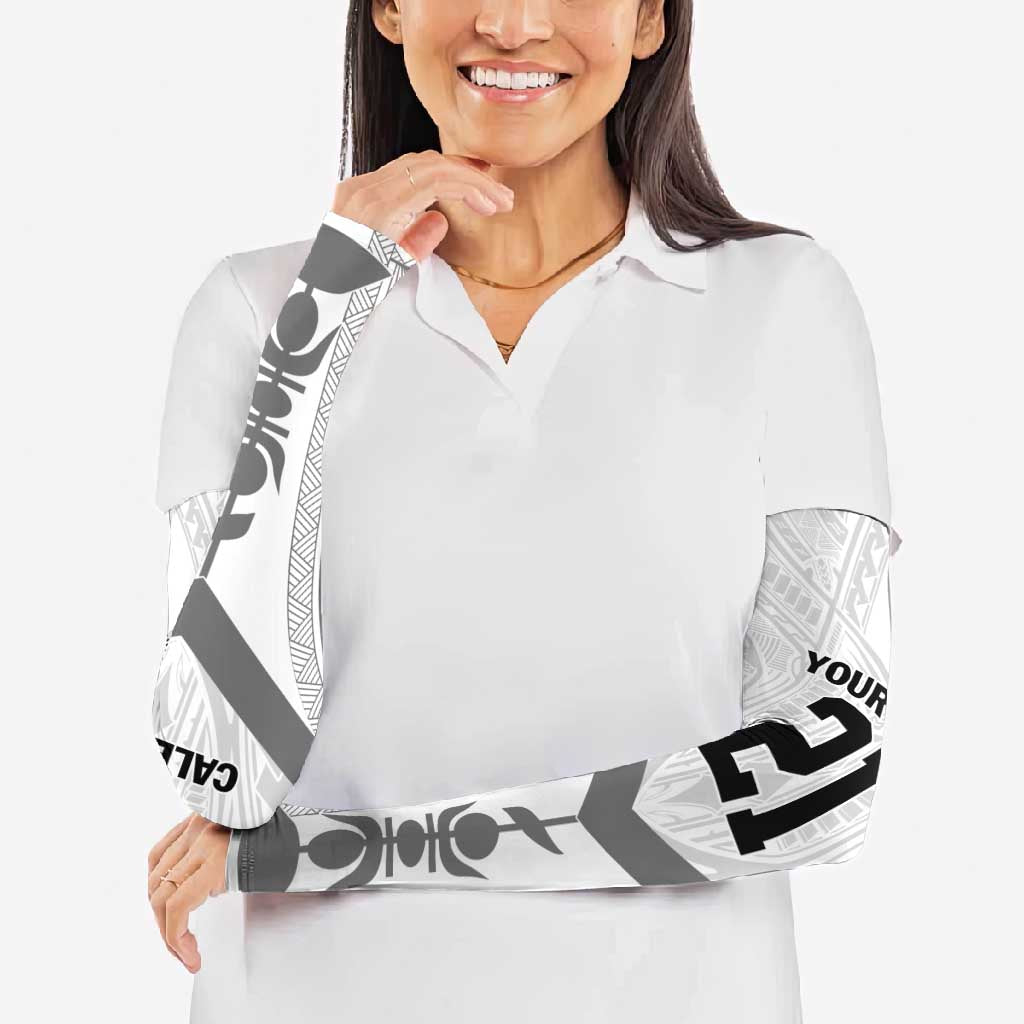 New Caledonia Football Custom Arm Sleeves Go Champions Les Cagous - Polynesian Pride