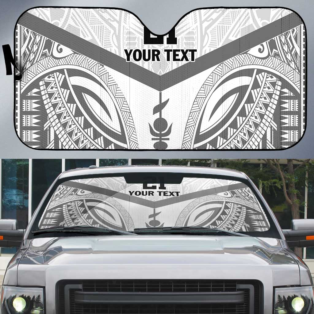 New Caledonia Football Custom Auto Sun Shade Go Champions Les Cagous - Polynesian Pride