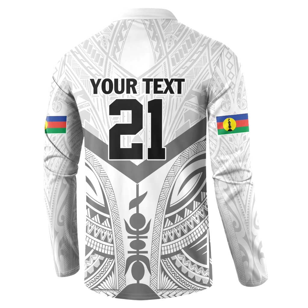 New Caledonia Football Custom Button Sweatshirt Go Champions Les Cagous