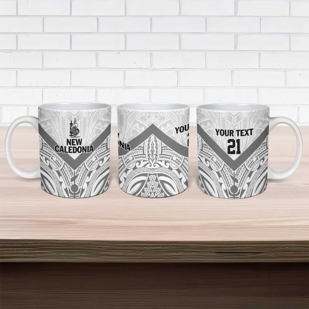 New Caledonia Football Custom Ceramic Mug Go Champions Les Cagous - Polynesian Pride