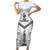 New Caledonia Football Custom Family Matching Short Sleeve Bodycon Dress and Hawaiian Shirt Go Champions Les Cagous