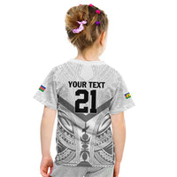 New Caledonia Football Custom Kid T Shirt Go Champions Les Cagous LT9 - Polynesian Pride
