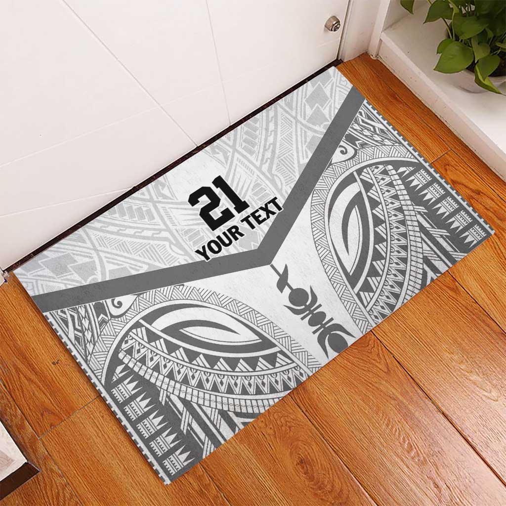 New Caledonia Football Custom Rubber Doormat Go Champions Les Cagous