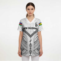 New Caledonia Football Custom Scrub Top Go Champions Les Cagous - Polynesian Pride