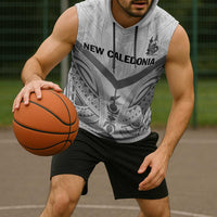 New Caledonia Football Custom Sleeveless Hoodie Go Champions Les Cagous - Polynesian Pride