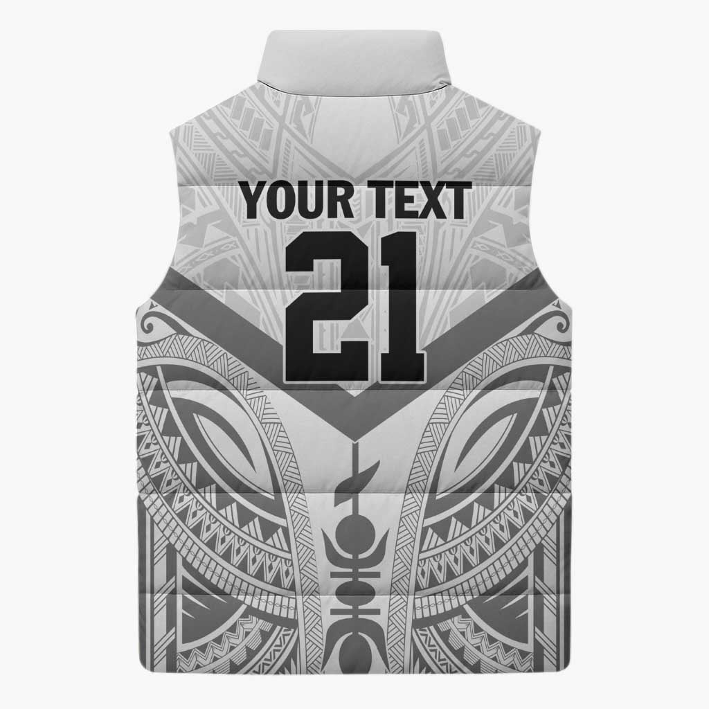 New Caledonia Football Custom Sleeveless Puffer Jacket Go Champions Les Cagous - Polynesian Pride