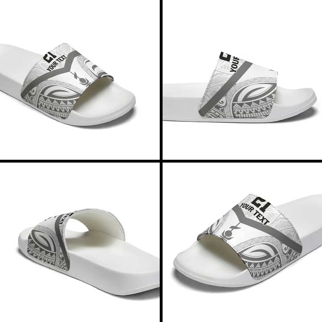 New Caledonia Football Custom Slide Sandals Go Champions Les Cagous - Polynesian Pride
