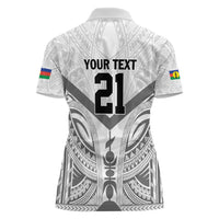 New Caledonia Football Custom Women Polo Shirt Go Champions Les Cagous