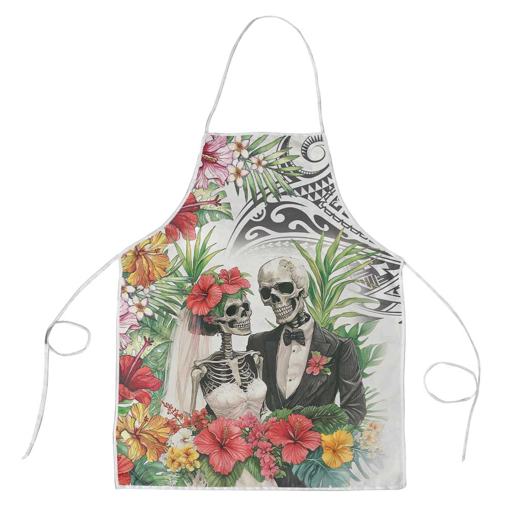 Skeleton Love for Valentine’s Day Apron Polynesian Tribal Love Forever - Polynesian Pride
