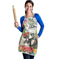 Skeleton Love for Valentine’s Day Apron Polynesian Tribal Love Forever - Polynesian Pride