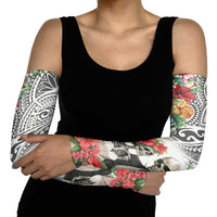 Skeleton Love for Valentine’s Day Arm Sleeves Polynesian Tribal Love Forever - Polynesian Pride