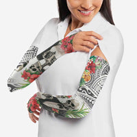 Skeleton Love for Valentine’s Day Arm Sleeves Polynesian Tribal Love Forever - Polynesian Pride