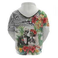 Skeleton Love for Valentine’s Day Hoodie Polynesian Tribal Love Forever