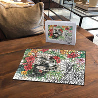 Skeleton Love for Valentine’s Day Puzzle Polynesian Tribal Love Forever - Polynesian Pride