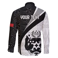 Personalised Tonga Emancipation Day Family Matching Long Sleeve Bodycon Dress and Hawaiian Shirt Since 1970 Ngatu Tribal Pattern LT9 - Polynesian Pride