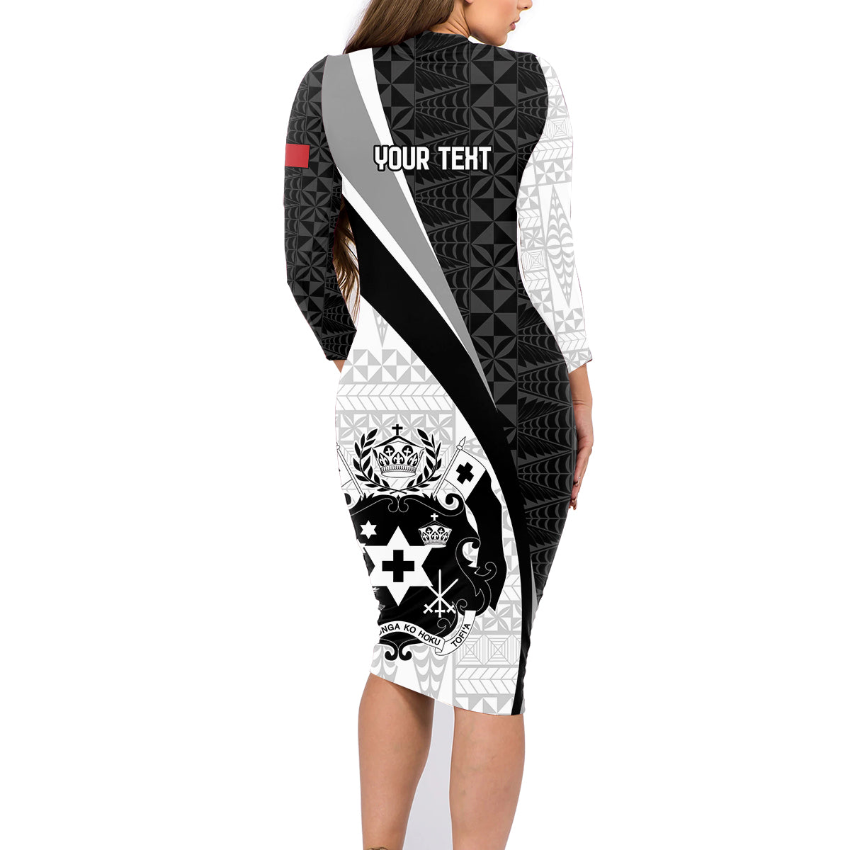 Personalised Tonga Emancipation Day Family Matching Long Sleeve Bodycon Dress and Hawaiian Shirt Since 1970 Ngatu Tribal Pattern LT9 - Polynesian Pride
