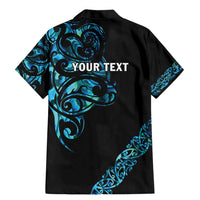 All Black Maori Tribal Tattoo Personalised Family Matching Mermaid Dress and Hawaiian Shirt Polynesian Style