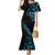 All Black Maori Tribal Tattoo Personalised Family Matching Mermaid Dress and Hawaiian Shirt Polynesian Style