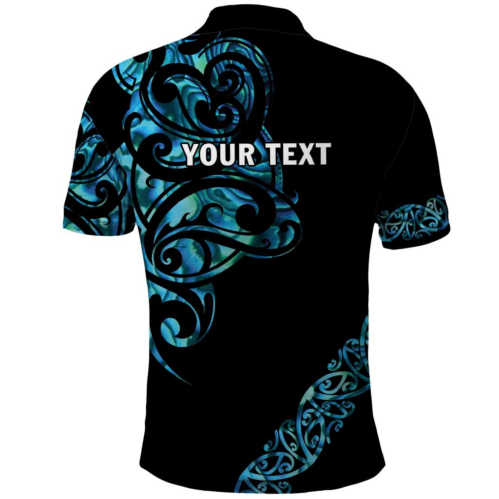 All Black Maori Tribal Tattoo Personalised Polo Shirt Polynesian Style LT9 - Polynesian Pride