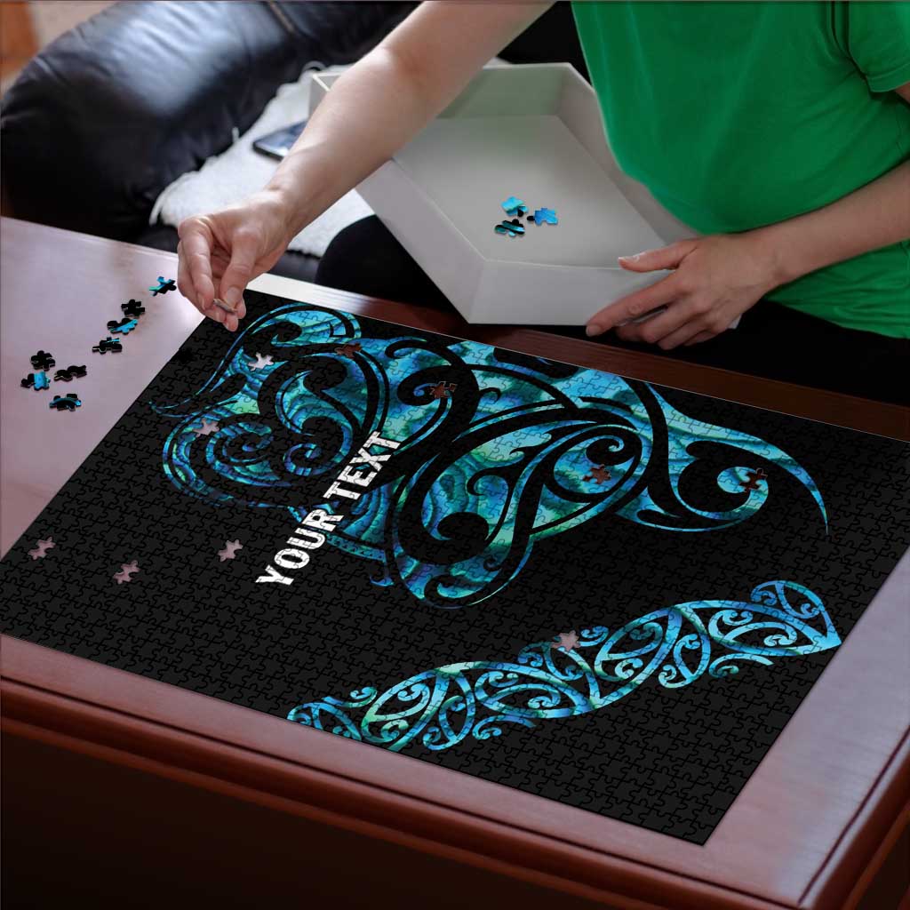 All Black Maori Tribal Tattoo Personalised Puzzle Polynesian Style - Polynesian Pride