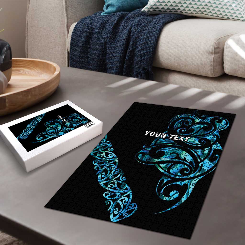 All Black Maori Tribal Tattoo Personalised Puzzle Polynesian Style - Polynesian Pride