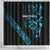 All Black Maori Tribal Tattoo Personalised Shower Curtain Polynesian Style