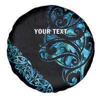 All Black Maori Tribal Tattoo Personalised Spare Tire Cover Polynesian Style