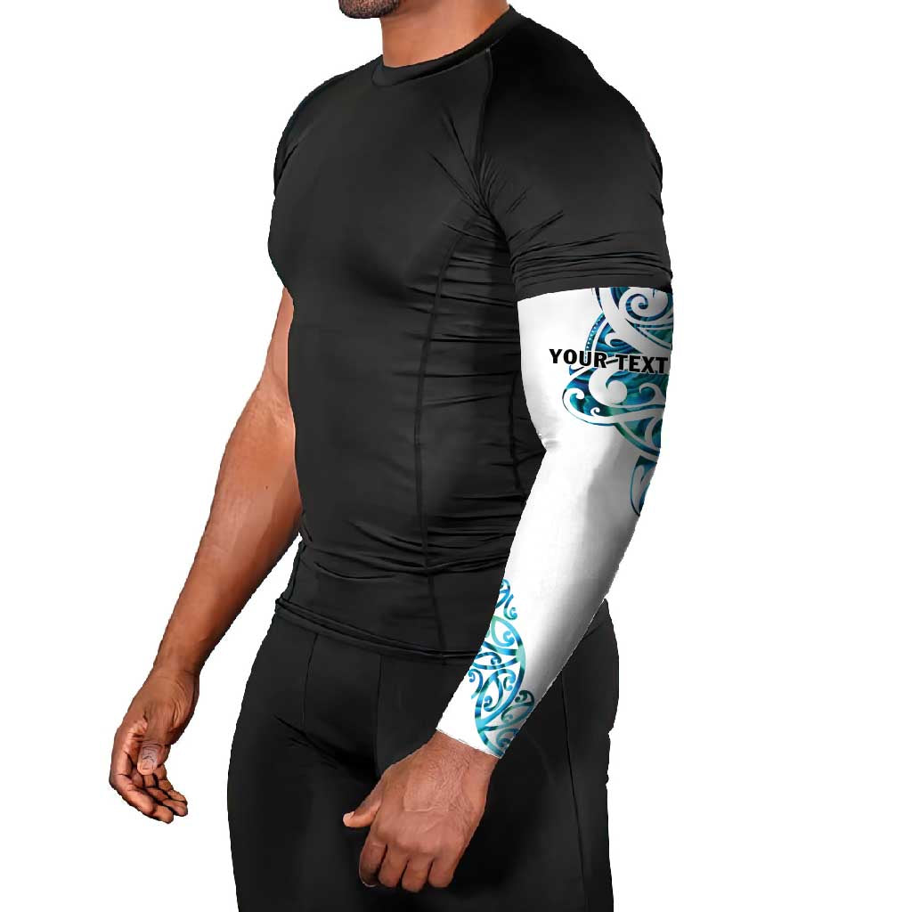 All White Maori Tribal Tattoo Personalised Arm Sleeves Polynesian Style - Polynesian Pride