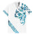All White Maori Tribal Tattoo Personalised Family Matching Mermaid Dress and Hawaiian Shirt Polynesian Style