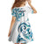 All White Maori Tribal Tattoo Personalised Family Matching Tank Maxi Dress and Hawaiian Shirt Polynesian Style