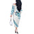 All White Maori Tribal Tattoo Personalised Off The Shoulder Long Sleeve Dress Polynesian Style