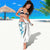 All White Maori Tribal Tattoo Personalised Sarong Polynesian Style