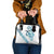 All White Maori Tribal Tattoo Personalised Shoulder Handbag Polynesian Style