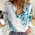 All White Maori Tribal Tattoo Personalised Women Casual Shirt Polynesian Style