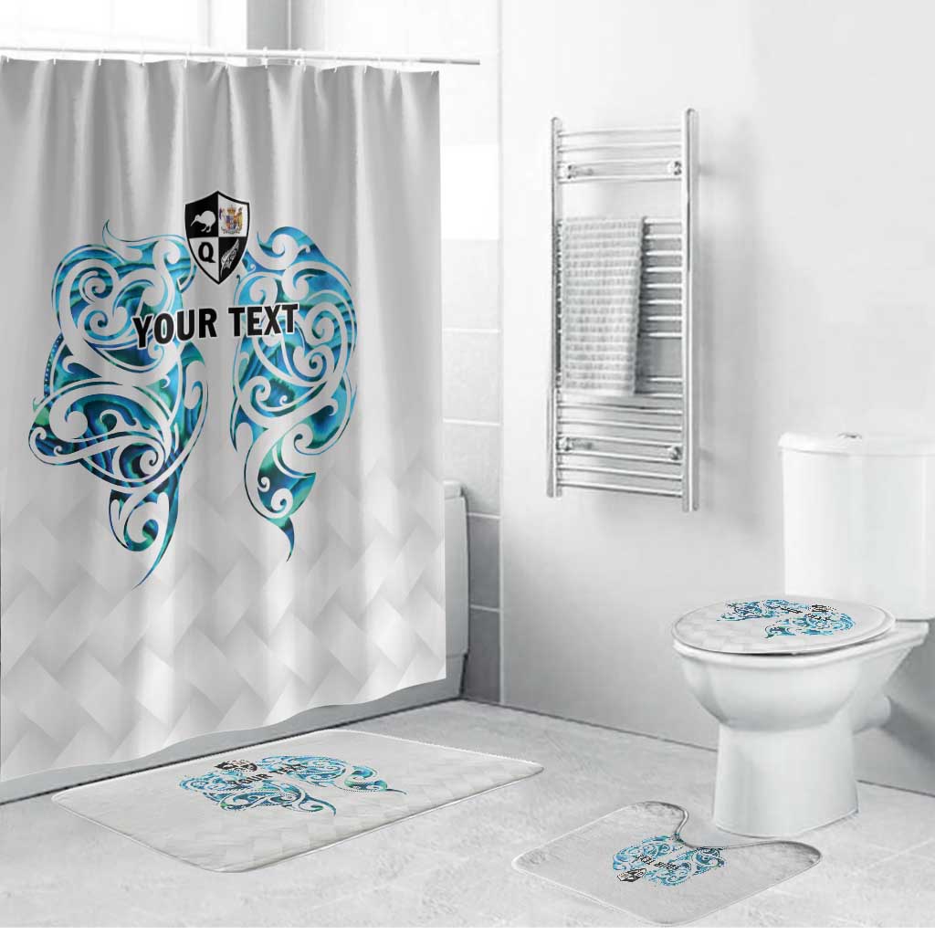 Queensland Maori Kiwi Personalised Bathroom Set Ma Kakariki Papua Shell Maori Tribal Tattoo - Polynesian Pride